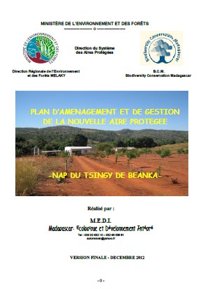 Plan d'Aménagement et de Gestion - PHP Beanka