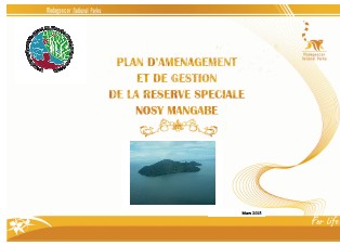 Plan d’Aménagement et de Gestion de la Réserve Spéciale de Nosy Mangabe