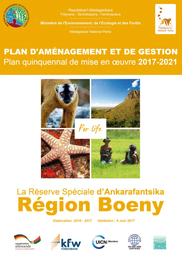 Plan d'Aménagement et de Gestion du Parc National d'Ankarafantsika